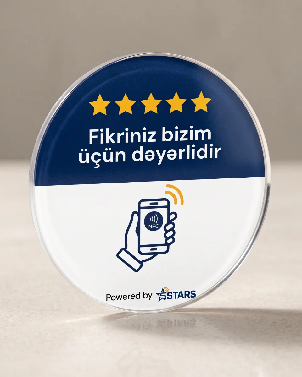 Yumru akril NFC stikeri